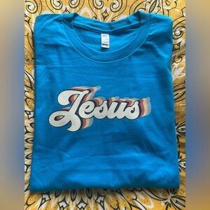 Los Angeles Apparel Teal Crewneck T‑Shirt